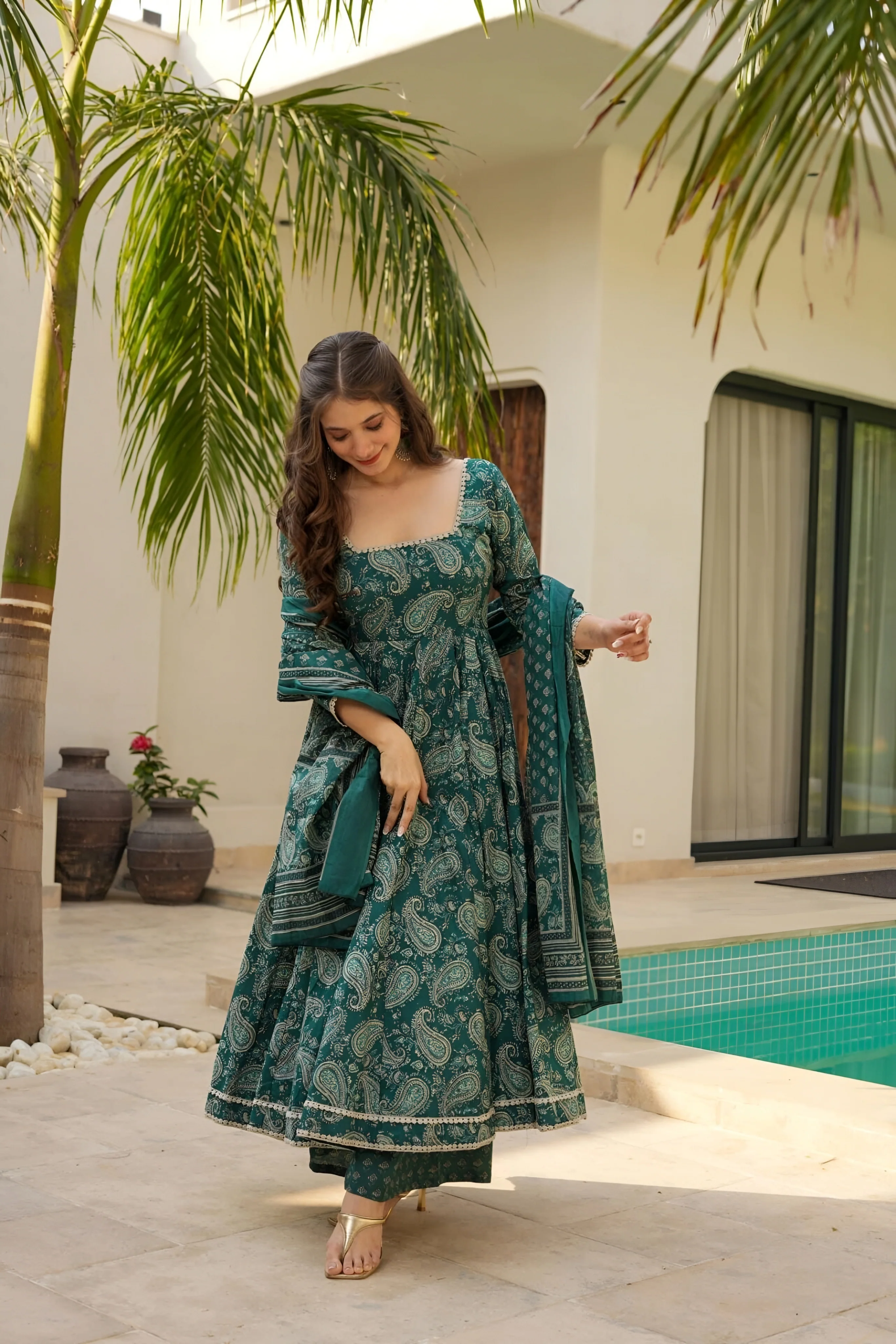Pratibha Maslin Suit Set - Image 3